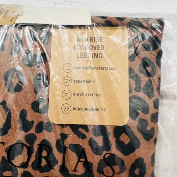 VS PINK Cotton Mid Rise Foldover Leggings Medium - Picture 7 of 8